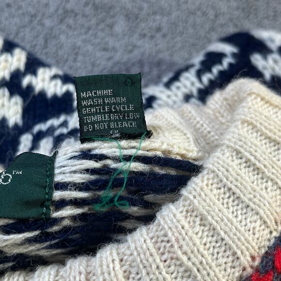 Vintage Hunt Club Sweater Men Large Fair‎ Isle Wool Blend Knit Grandpa Old Money - Picture 6 of 8